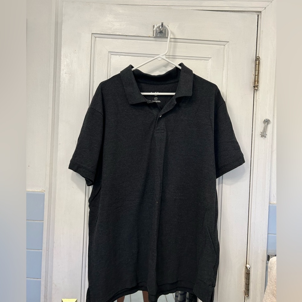 Gray black polo size xxl